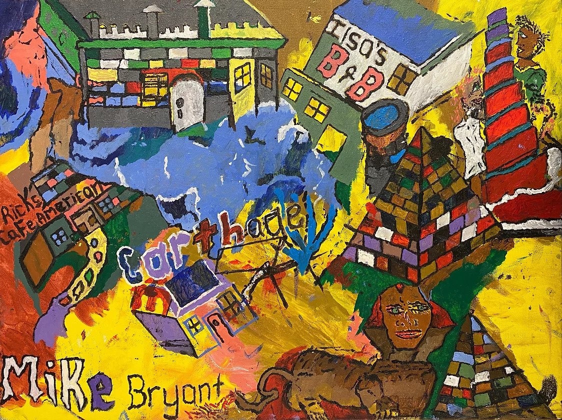 Project_Onward's tweet image. With “Fun Around the Mediterranean”, #MichaelBryant takes us on a wild trip through place &amp;amp; time. The pyramids of Giza have never looked so funky!