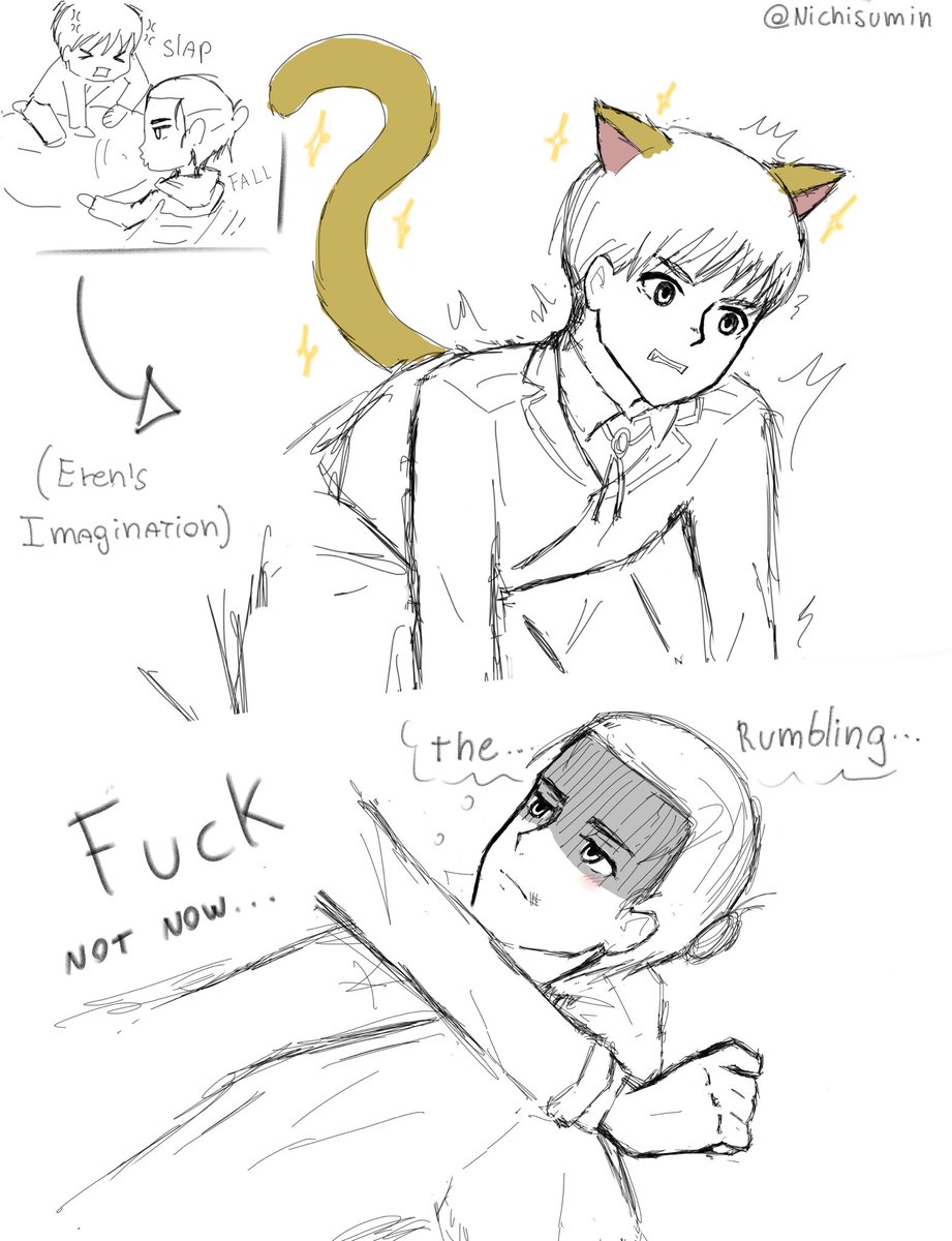 nichisumin's tweet photo. Meow #eremin #erearu https://t.co/hJGG9bJMWG