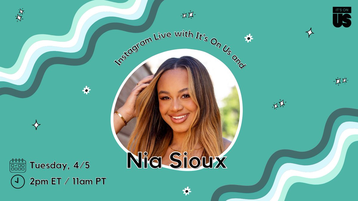 Tune in to see me with <a href="/TraceyEVitchers/">Tracey Vitchers</a> and <a href="/ItsOnUs/">It's On Us</a> on Instagram Live in 20 MINUTES! We will be discussing how we can use tech to help our friends and ourselves stay safe on campus 🌸
See you soon! ➡️ instagram.com/itsonus