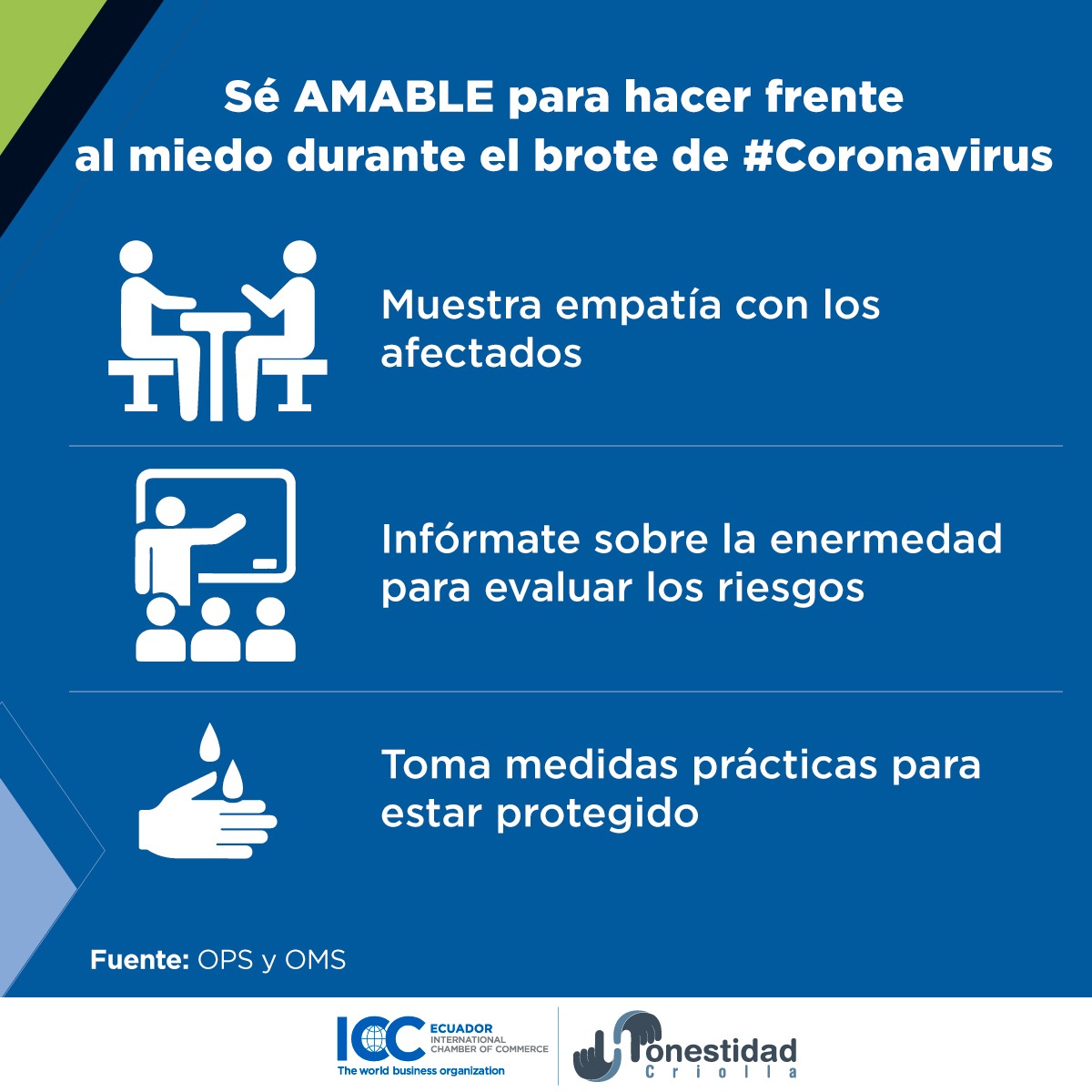 Ayúdanos a superar la crisis sanitaria, en nuestras manos está la posibilidad de minimizar el riesgo de contagio cumpliendo con las medidas de bioseguridad necesarias. Cuidarnos es tarea de todos, ser honestos salva vidas. #HonestidadCriolla