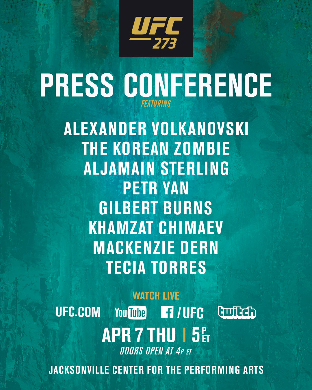 UFC on Twitter "𝑯𝒆𝒍𝒍𝒐, 𝑱𝒂𝒄𝒌𝒔𝒐𝒏𝒗𝒊𝒍𝒍𝒆! 🌴 👇We've got a jampacked week