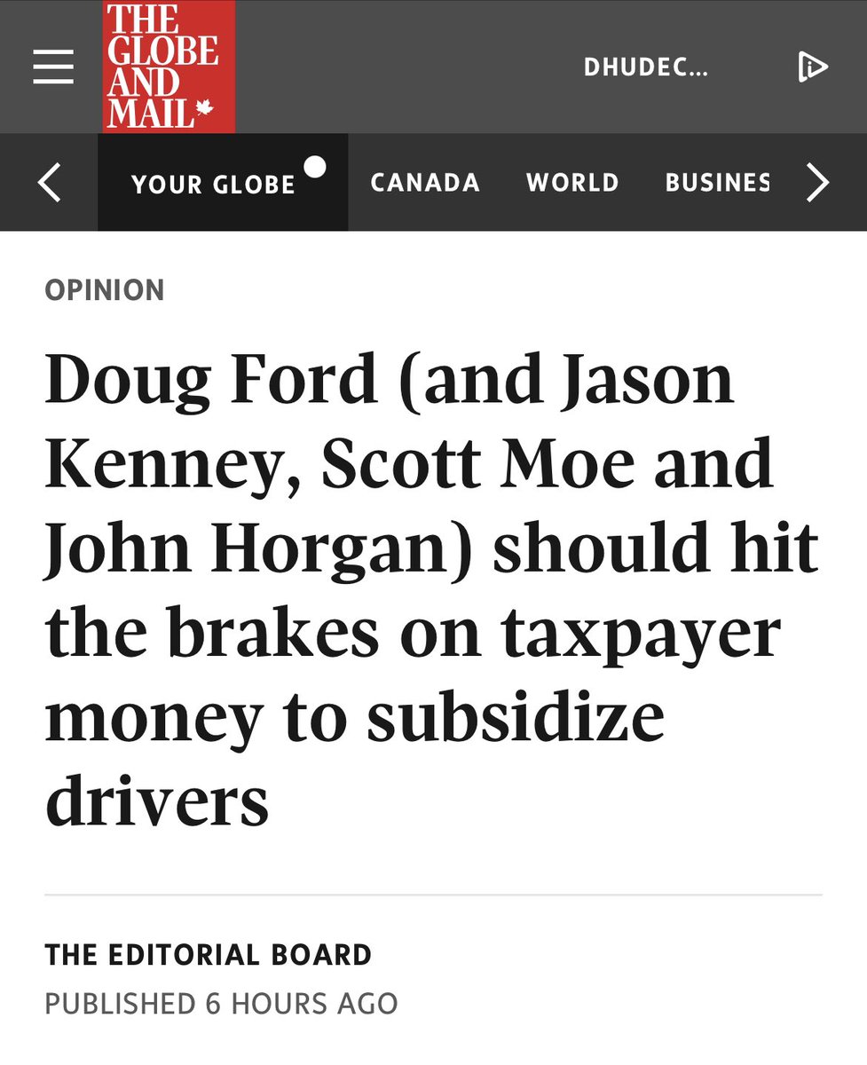 jkenney's tweet photo. So predictable.

From the 16th floor of their downtown Toronto office tower, the Globe &amp; Mail editorial board tut-tuts provincial govts for cutting gas taxes for working people.

The laptop class really doesn’t care about the challenges facing people who have to drive to work. https://t.co/p7iH4SrlpY