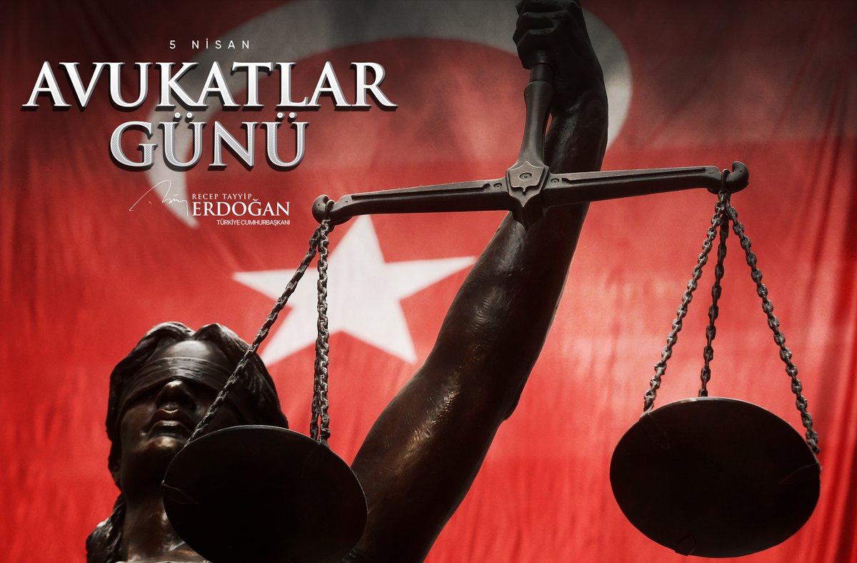 Hukuk sisteminin en önemli unsurlarından biri olan, hak arayışına rehberlik eden, adaletin tecelli etmesine katkı veren tüm avukatların 5 Nisan Avukatlar Günü’nü tebrik ediyorum.