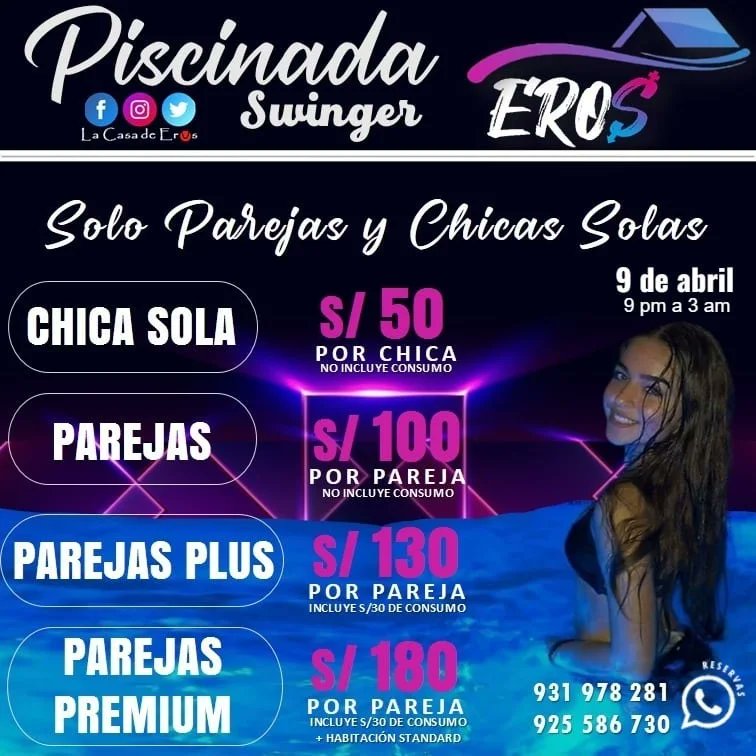 lacasadeeros's tweet photo. 💯❤️ Que el paro 🚘 no los detenga 😂😂
Faltan 5️⃣ noches para vivir todo lo que has buscado en el #swinger
#intercambio #blizz #softsw #veryservisto
🌒En la noche del PISCINAZO SWINGER EN #LINCE🍍🎭
👉Organiza La Casa de EROS😈
Reservas 📱https://t.co/YZgCivOzhY https://t.co/MSQ51S254y