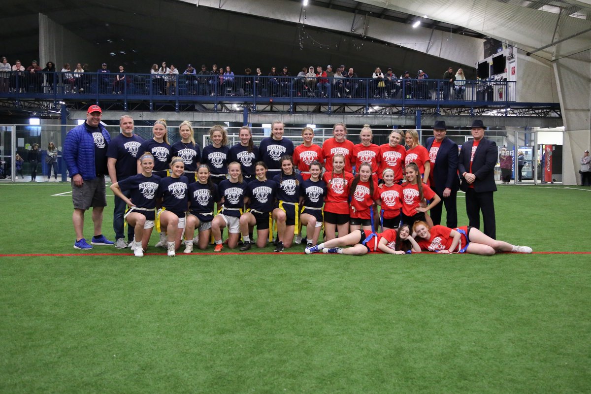 TG32LAX's tweet photo. Sunday's Powder Puff game was a huge success! Thank you to Wide World of Indoor Sports for donating the field space and to all the volunteers that made this possible.
 Special thanks to Kate LeGault and Crista Prates for coming up with this idea, organizing and making it happen<3 https://t.co/yq5nuCBDke