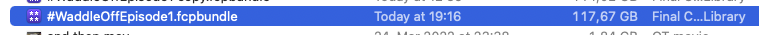 i am like 99% done
expect the video to drop today or tomorrow
final cut project is 117GB
i need a break