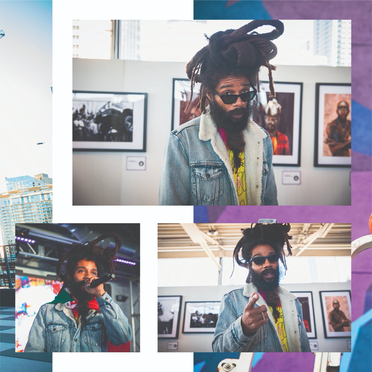 Kreatrco's tweet photo. We 💜 #NFTs, but we also love eating snacks, painting walls, going to art shows and hanging out with our friends, some of which are pictured here. https://t.co/PY53tKFQIl