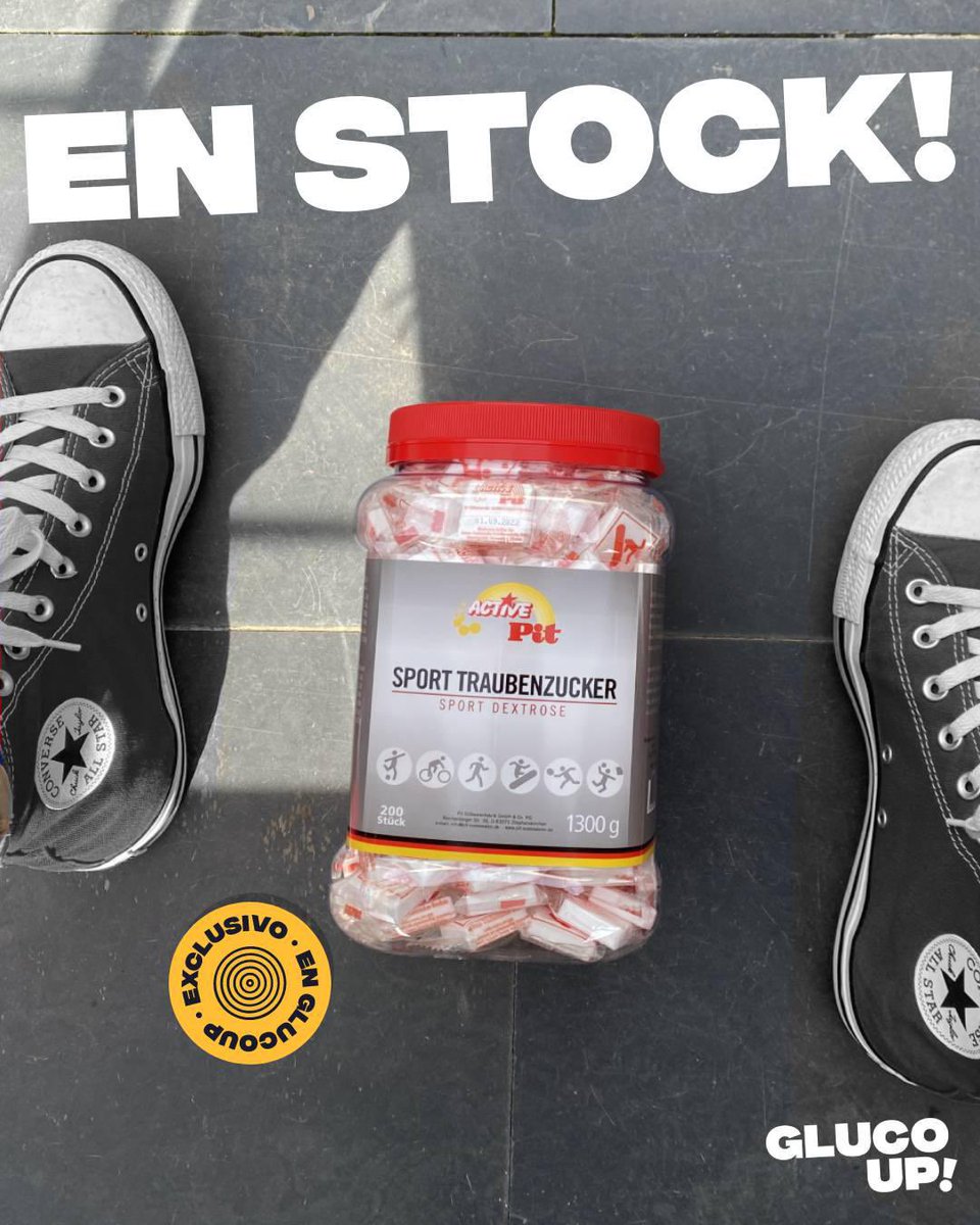 GlucoUp's tweet photo. Stock! Tabletas masticables con 5,5g de glucosa, en stock!!!!

https://t.co/7pTPM7eTm2

#eshoradevenirsearriba 

#SinGluten #sinlactosa #glucoup #glucotabs #diabetes #hipoglucemia #activepit #pastillasdeglucosa #glucosa #quenadatepare #hipoglucemia #deporte #energia https://t.co/7lHzAyh3VQ