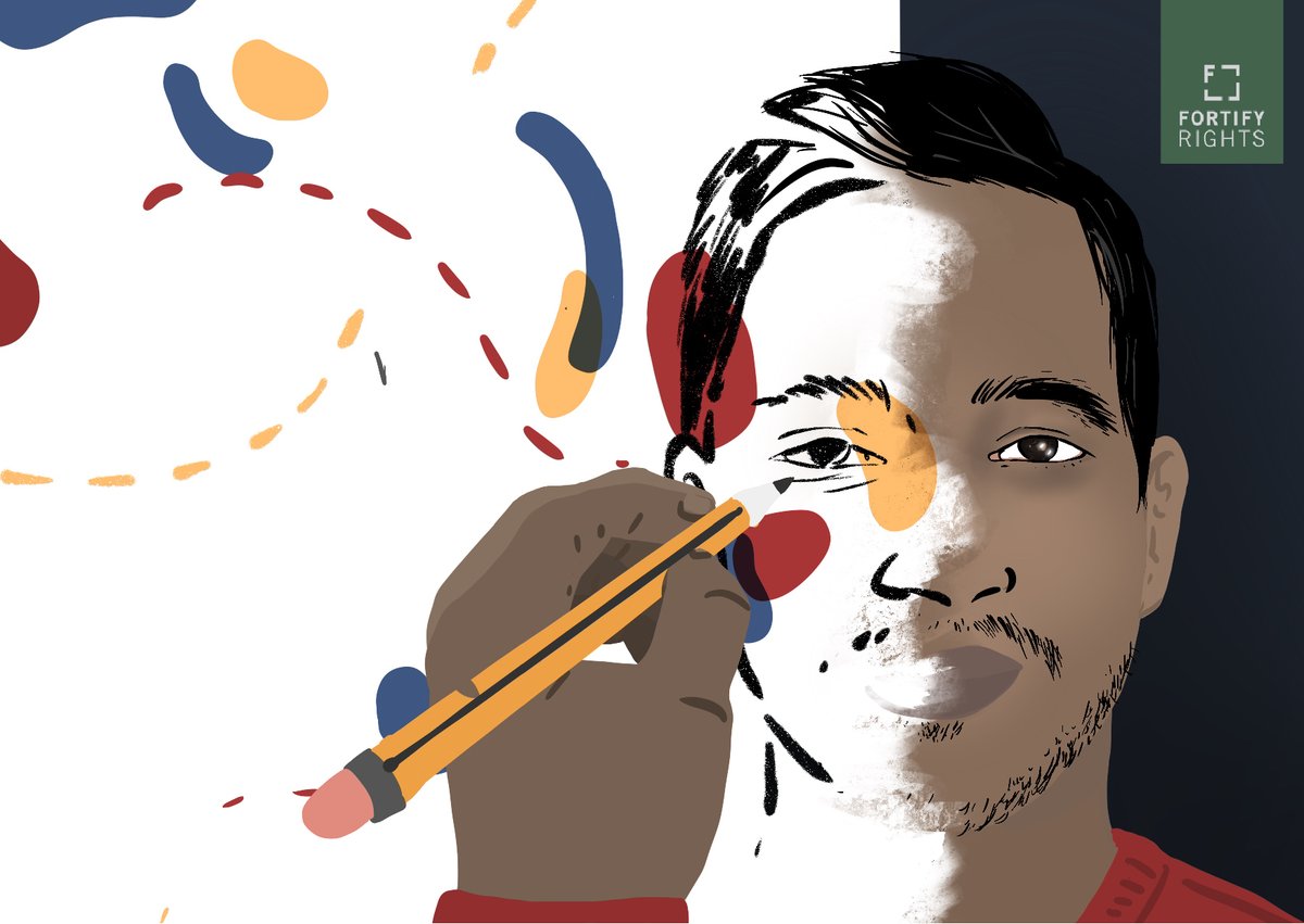 FortifyRights's tweet photo. “Genocide is not just about the method of killing. The Myanmar government first targeted our culture. We encourage the youth to write and draw to revive the culture.”

—  Mayyu Ali, a Rohingya poet transforming pain into power. Read @FortifyRights story: https://t.co/NDSXJh3ptj https://t.co/MDsXdnqpqe
