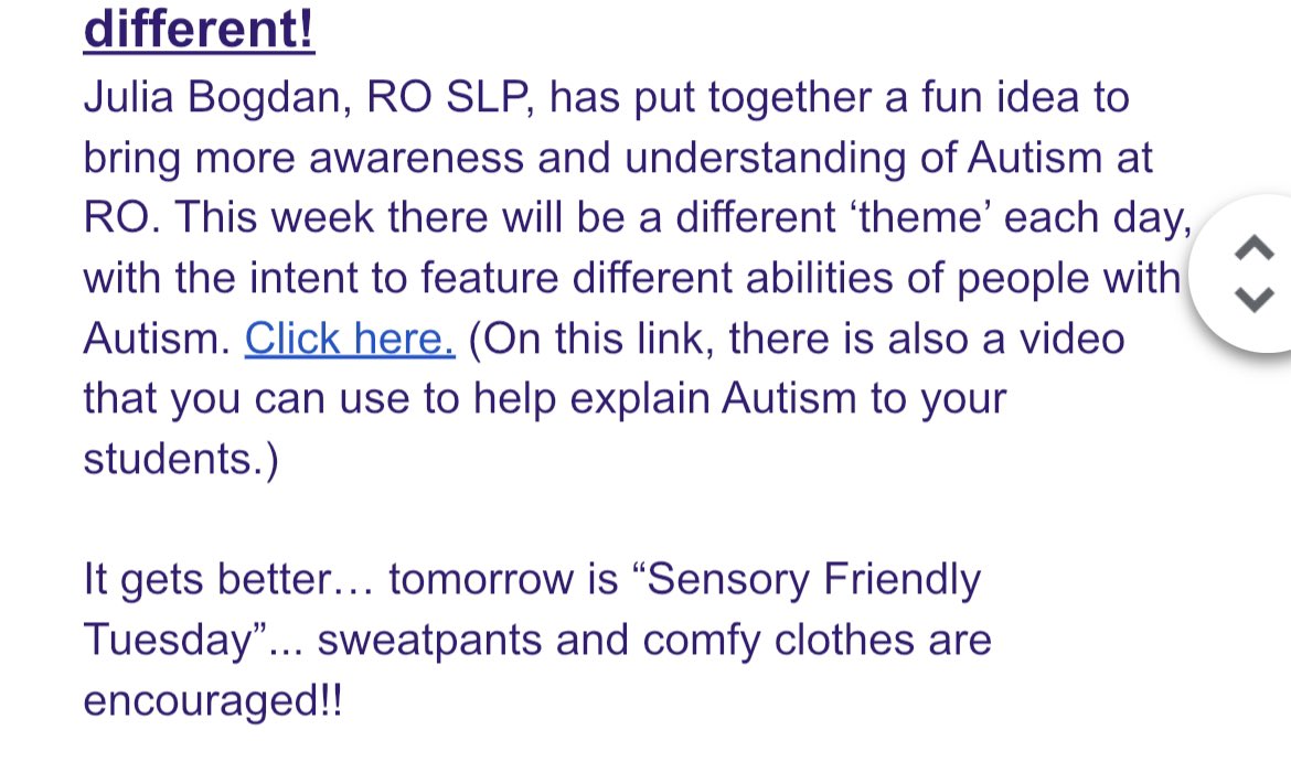 Sensory friendly clothing day at RO and I am on board !