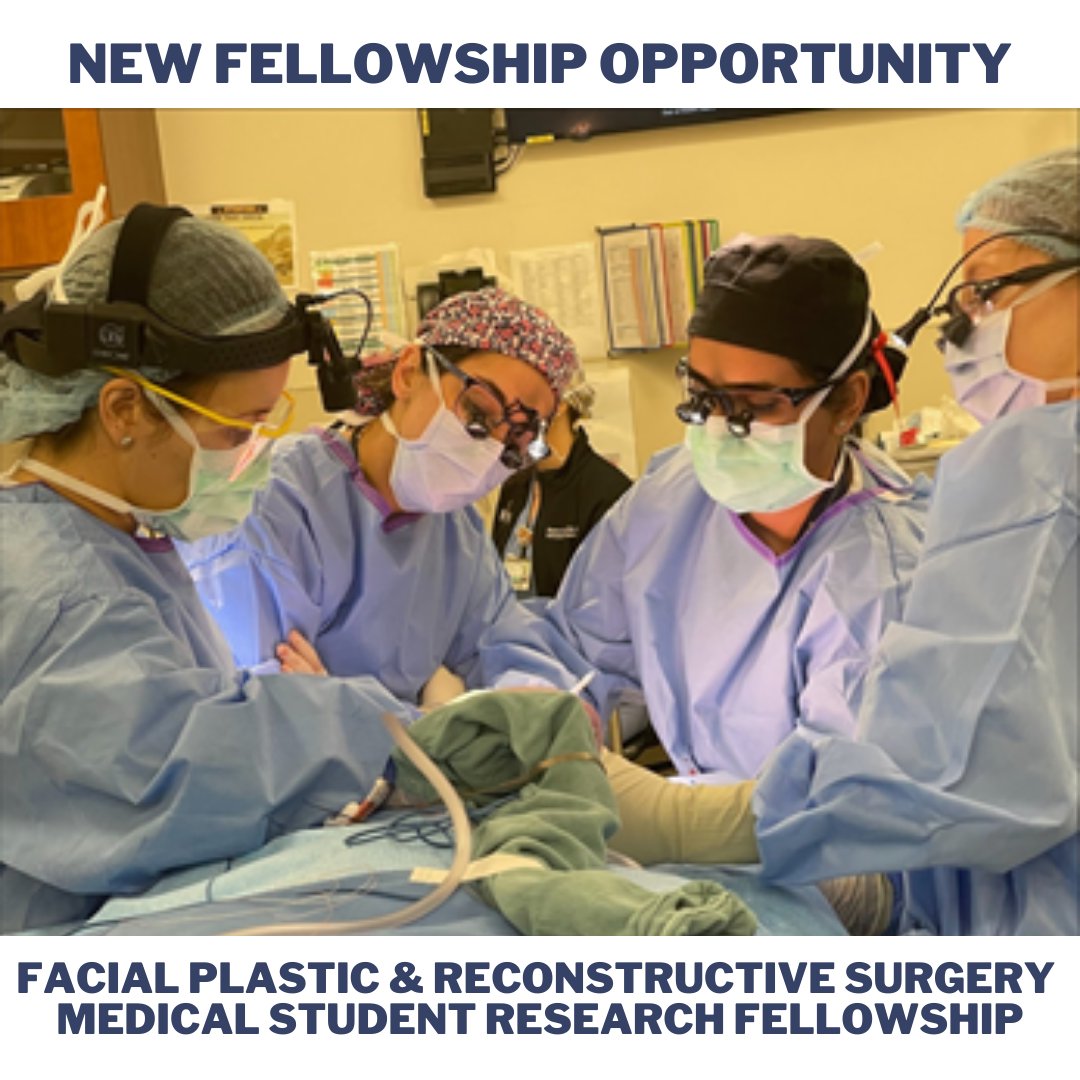 VUMC Otolaryngology–Head and Neck Surgery (@vanderbiltent) on Twitter photo We have another #medical #student #research fellowship opening! Our newest fellowship will be in Facial Plastic and Reconstructive Surgery. Applications are being accepted through April 22. <a href="/ScottStephanFPS/">Scott Stephan</a> <a href="/shiyangmd/">Shi Yang, MD</a> <a href="/EbenRosenthal/">Eben L Rosenthal, MD</a> #MedEd #MedTwitter
vumc.org/ent/facial-pla… We have another #medical #student #research fellowship opening! Our newest fellowship will be in Facial Plastic and Reconstructive Surgery. Applications are being accepted through April 22. <a href="/ScottStephanFPS/">Scott Stephan</a> <a href="/shiyangmd/">Shi Yang, MD</a> <a href="/EbenRosenthal/">Eben L Rosenthal, MD</a> #MedEd #MedTwitter
vumc.org/ent/facial-pla…