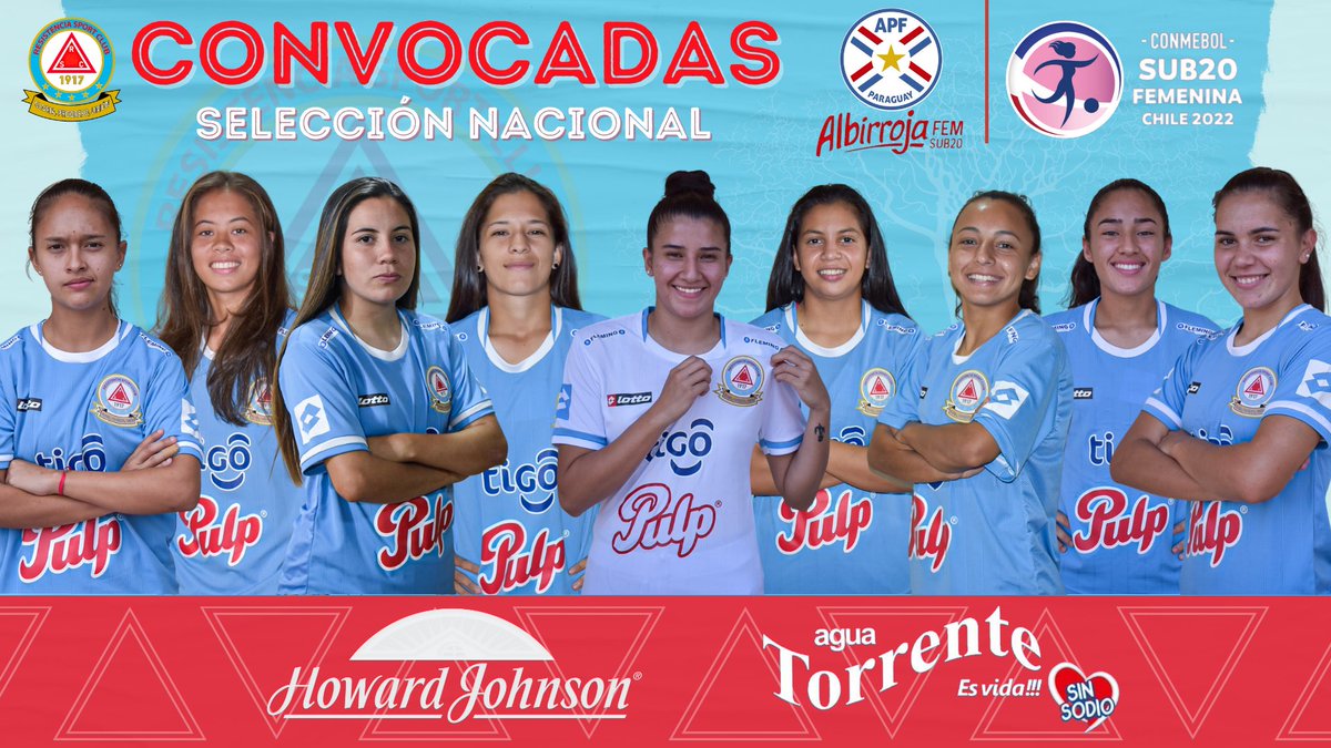 resiscfem's tweet photo. Deseamos éxito a nuestras flamantes representantes en el Sudamericano Sub 20, el cual estarán debutando el día sábado 9 de Abril💪🏽⚽️
•Lujan Ocampos•Nabila Perruchino•Erika Cartaman•Maria Melgarejo•Fiorela Martínez•Fátima Acosta•Gabriela Ibañez•Hannah Nuñez•Sofia Almiron. https://t.co/o8jzO5iMrv
