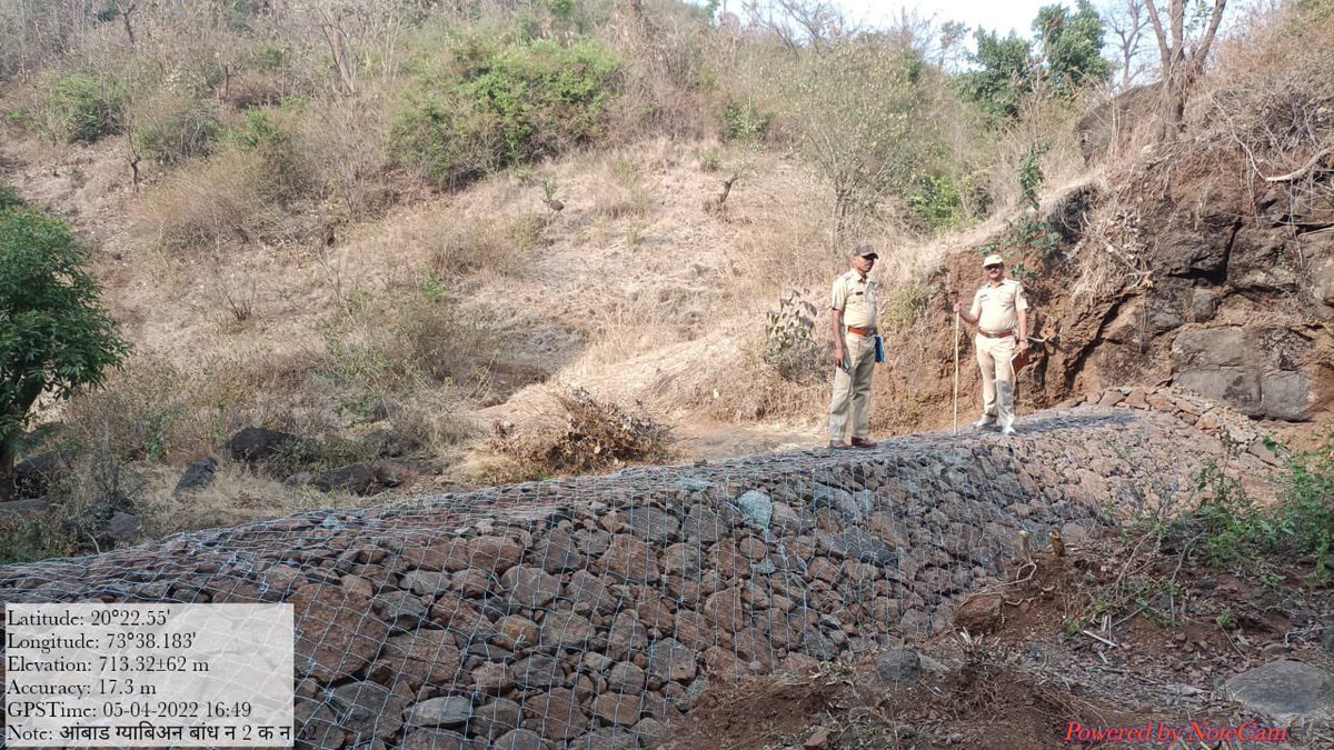 pankaj_ifs's tweet photo. Cross Checking of Check Dams @Harshul Range. 
Forestry Works not only play crucial role in Water and Soil Conservation but also play a major role in generating employment for tribals. 
@MahaForest @CMOMaharashtra @moefcc @InfoNashik @InfoDivNashik https://t.co/Z9BNfafRja