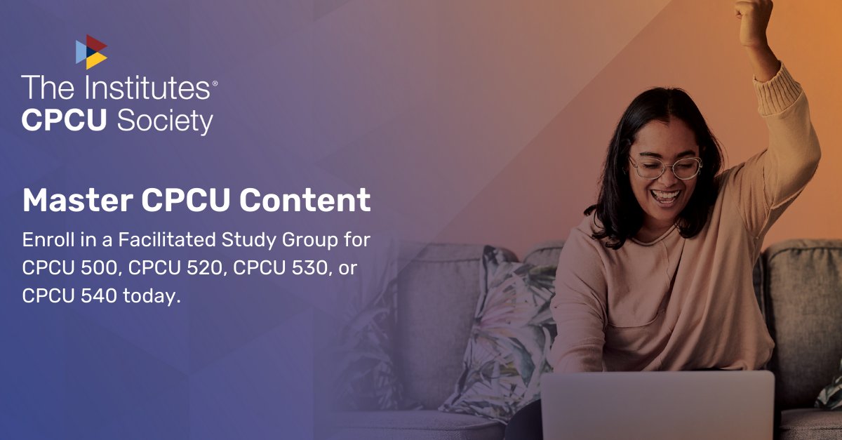 Some things are better together like PB&amp;J or like you being part of our #CPCU500, #CPCU520, #CPCU530, or #CPCU540 Facilitated Study Group. This member benefit offers sessions lead by a pro facilitator, 24/7 access to a private online community, &amp; more! bit.ly/3JargWb