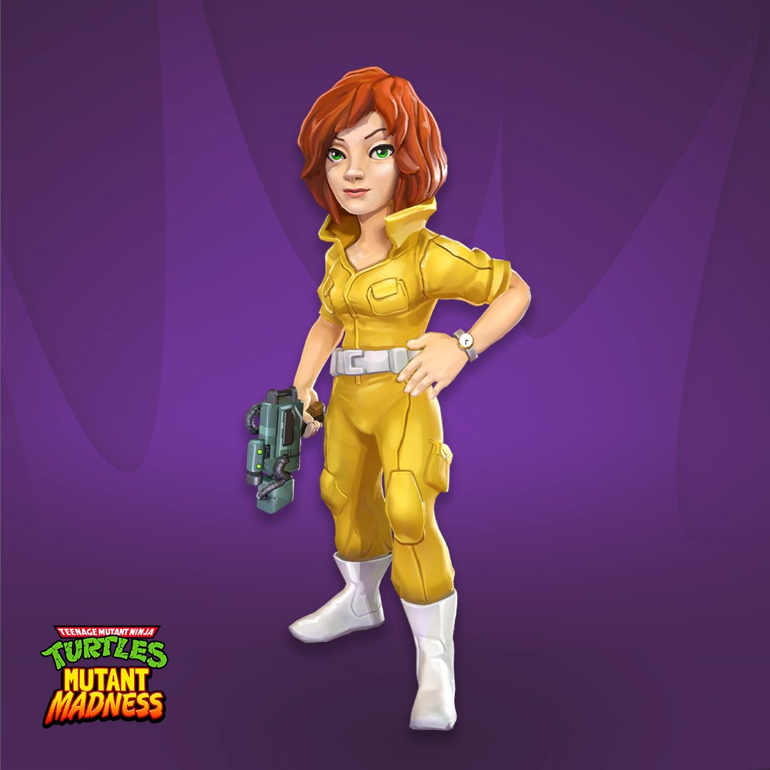 TMNTMadness's tweet photo. It's our favorite month 💛 The 'Raid in Channel 6' event starts April 8th, tune in &amp; compete to earn rewards like APRIL! ▶ https://t.co/oscXkyQSvo
#TMNT #AprilOneil https://t.co/UvMujJuJ6T