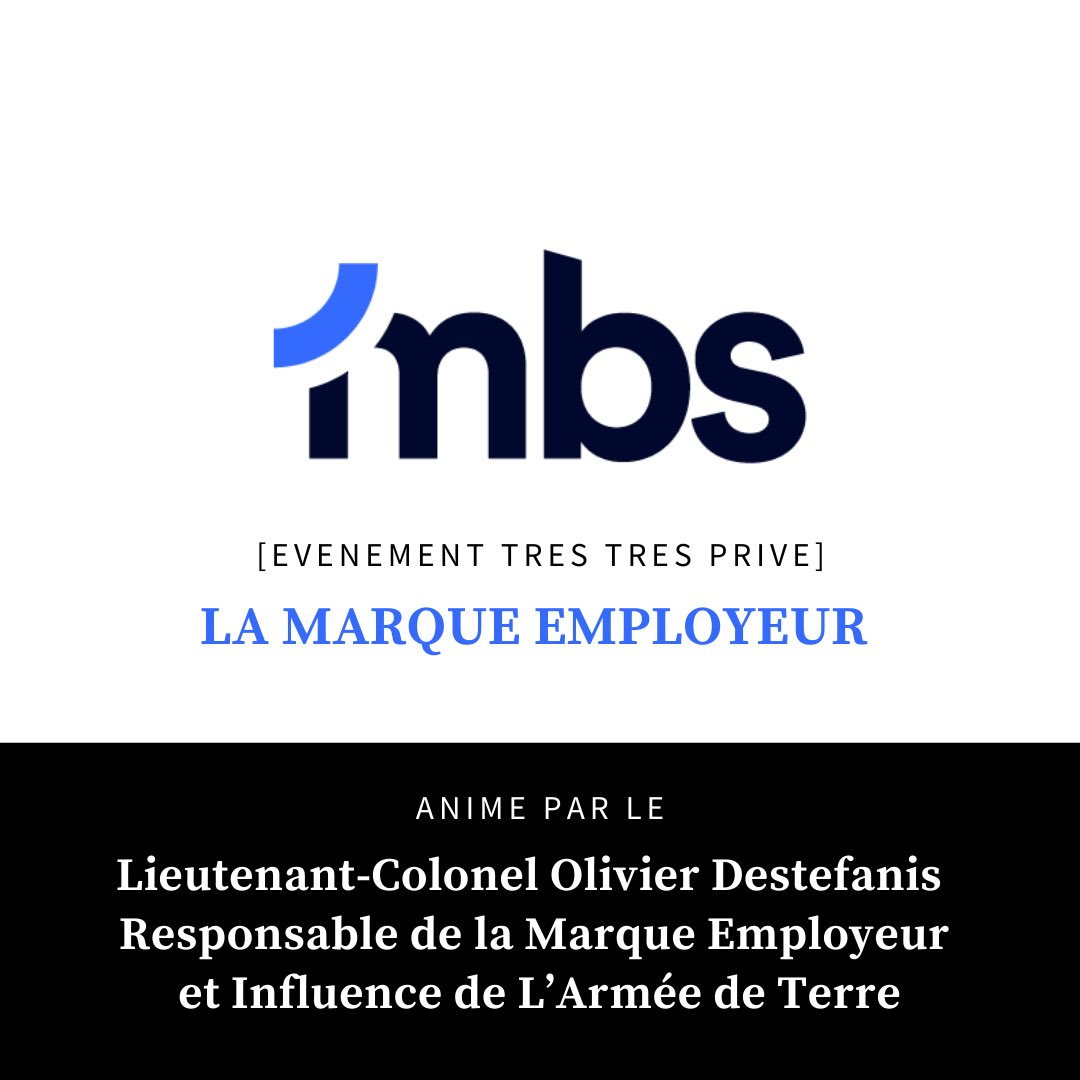 agencembs's tweet image. “La Marque Employeur “: Un enjeu majeur pour toutes les entreprises? 
Nos clients auront la chance d’échanger avec notre expert @ODSCom 🙏
Olivier Destefanis responsable de la marque employeur de l’armée de Terre
#marqueemployeur #marque #emploi #entreprise #recrutement #rh #com