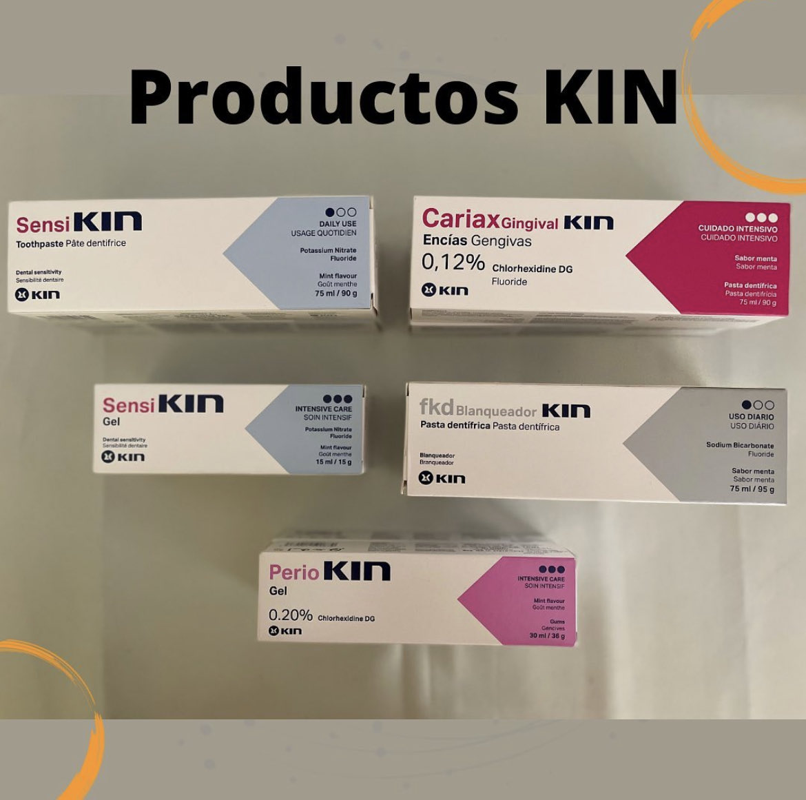DentalSafeCl's tweet photo. ⭐️STOCK•KIN•⭐️
-SENSI KIN pasta dentífrica 75 ML $8.000 
-SENSI KIN GEL gel dentífrico 15 ML $7.000 
-CARIAX GINGIVAL / KIN GINGIVAL pasta dentífrica 75 ML $8.000 
-PERIO KIN 0,20% CLORHEXIDINA gel bucal 30 ML $7.000 
-FKD BLANQUEADORA KIN 75 ML $13.000 

#KIN #kinchile #chile https://t.co/NvZcRssfAi