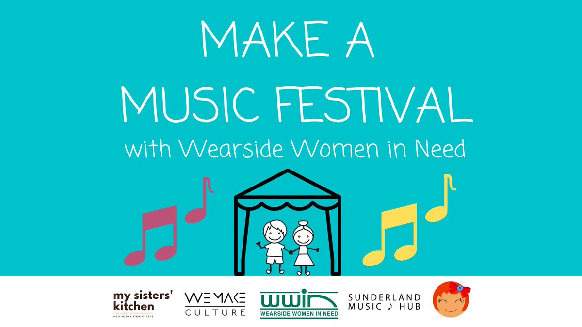 Thrilled to be working in <a href="/Wearside_Win/">WWIN</a>’s family refuge to #MakeAMusicFestival!

Families will be working with Art Room to make tshirts, posters and instruments, My Sister’s Kitchen to make festival food &amp; then live music from <a href="/ashlowes/">Ashleigh Lowes</a>, @PaigeTemperley and <a href="/_thislittlebird/">This Little Bird</a> 🎉