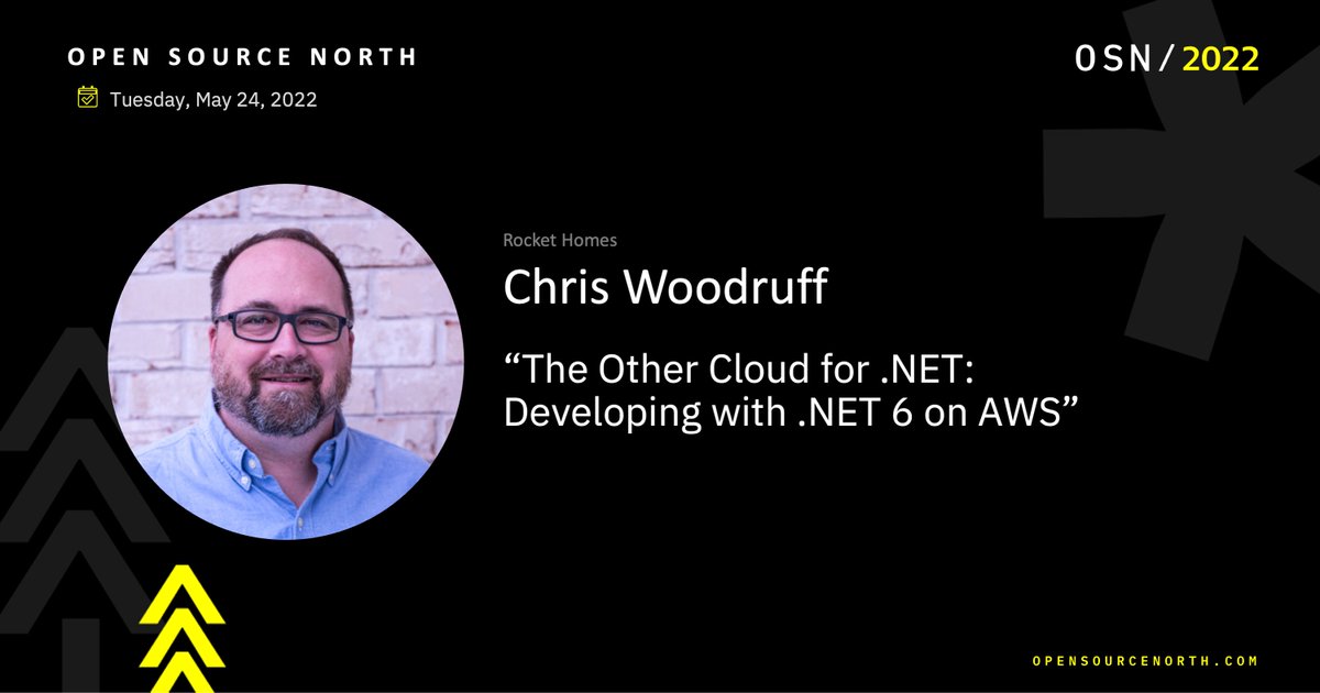 OpenSourceNorth's tweet photo. OSN has Chris "Woody" Woodruff (@cwoodruff ) from @RocketHomes speaking at #osn2022. #EarlyBirdisOpen https://t.co/VsfNlkrCMt