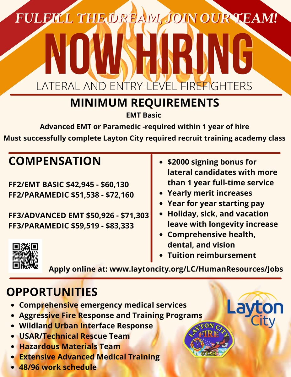 Apply today! 
laytoncity.org/LC/HumanResour…