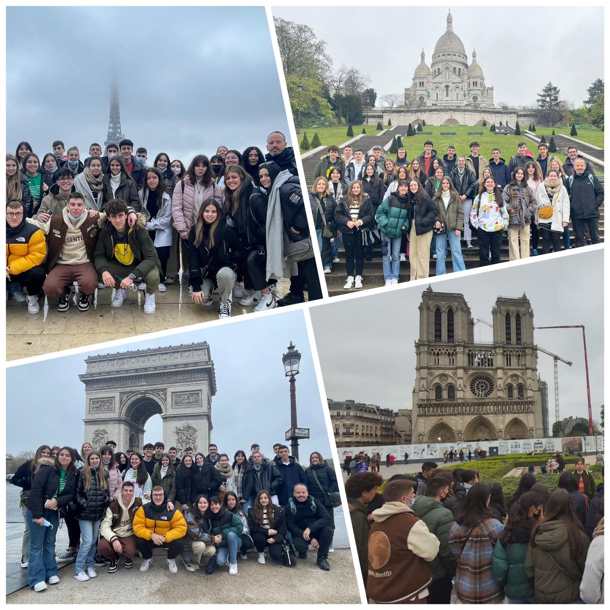 Segunda jornada parisina del grupo de alumnado de 1º Bachillerato <a href="/codemagijon/">Col.Corazón de María</a> en su Movilidad <a href="/EUErasmusPlus/">Erasmus+</a> 🇪🇸🇪🇺🇫🇷 Un día para admirar los principales monumentos 🤩 y caminar por sus calles principales 🚌🥾 #Paris #CodemaEuropa <a href="/cmfsantiago/">Claretianos Santiago</a> <a href="/PedagogicosS/">Pedagogicos Claretianos de Santiago</a> <a href="/rafaelmb_1/">Rafael Montero</a> <a href="/msoniaaf/">Sonia</a>