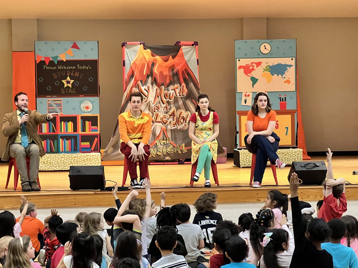 A special thank you to our PTA. K-2 loved seeing the musical, My Mouth Is A Volcano.