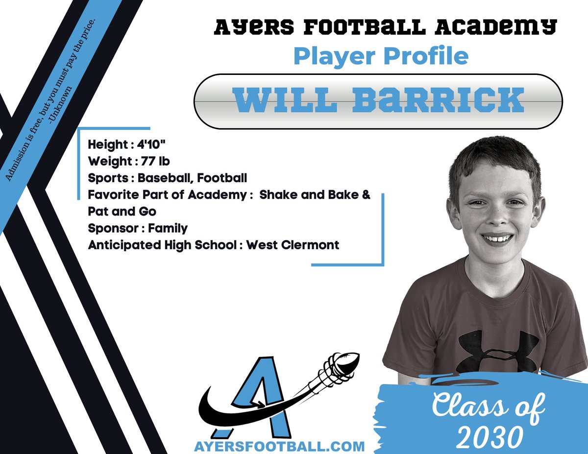 AyersFootball's tweet photo. Check out the Barrick Brothers  #playerprofile #athletes #ayersfootball #academy #agility #training #speedtraining https://t.co/yvSbSUH2C8