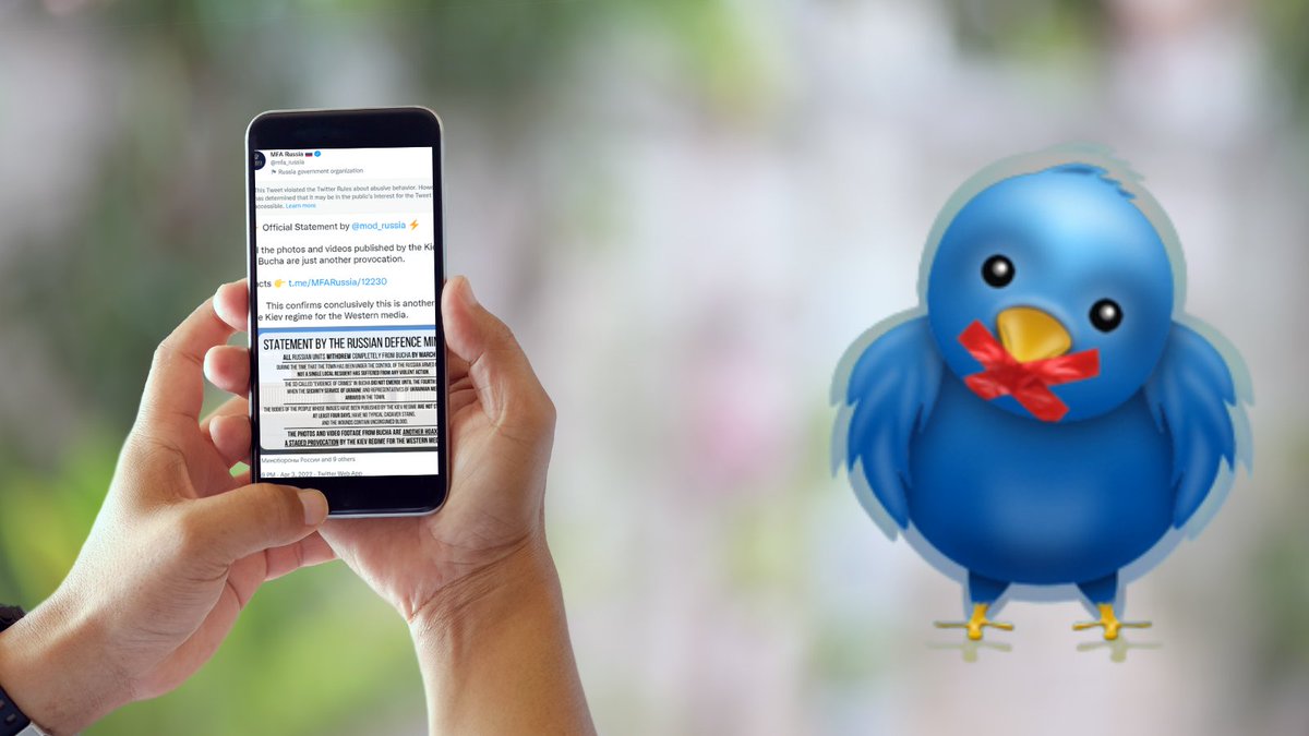 MID_RF's tweet image. 💬 5 апреля социальная сеть «Твиттер» прибегла к акту цензуры, скрыв за уведомлением о «нарушении правил платформы» публикацию на аккаунте @mfa_russia, где были размещены основные тезисы заявления @mod_russia о провокации в украинском н.п.Буча. 

🔗 is.gd/zJgLVC