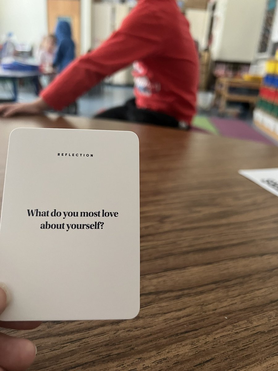 MrsDAndreaRVS's tweet photo. #littletalk cards at snack time are my favorite! I challenge my grown up friends to answer this one today too! https://t.co/zl7wYNDtMV