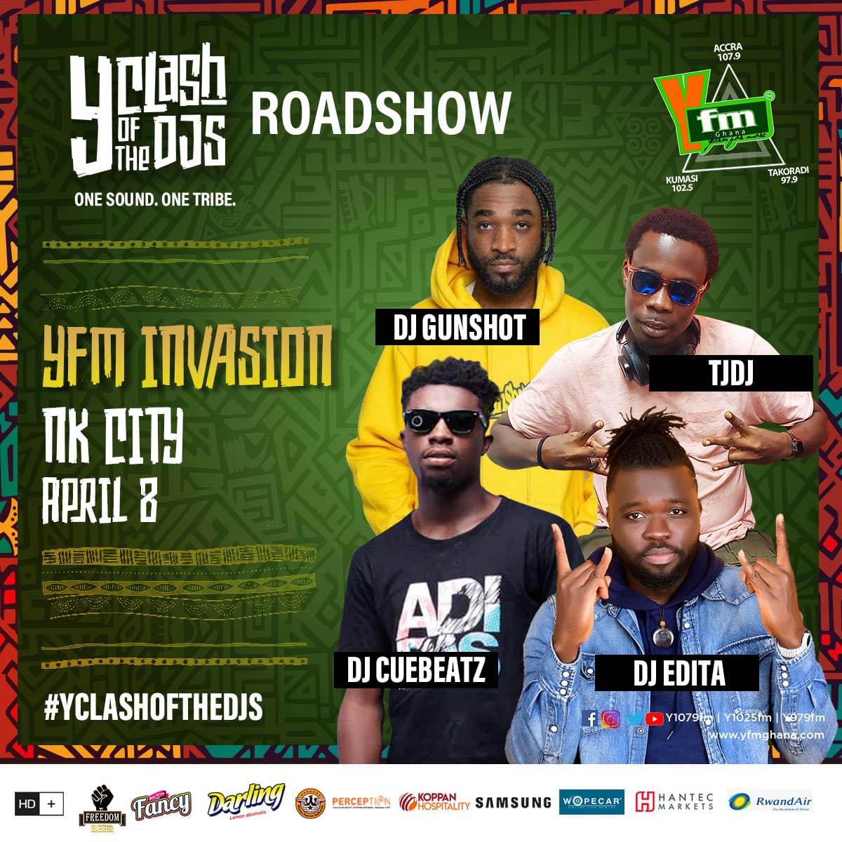 PmTheFinestMc's tweet photo. 🌍🇬🇭🇯🇲📸📻🥂🎤🎧💦The Official Frequency For The Young and The Young At Heart is at it again. @Y979FM

#YClashOfTheDJs ..... Roadshow 💥💥💥💥💥

Inside #NKCity just come and party the Y way.
#UpnessStill #Blaklaaa 💥💥💥💥💥💥💥💥 https://t.co/4A0wXHwat8
