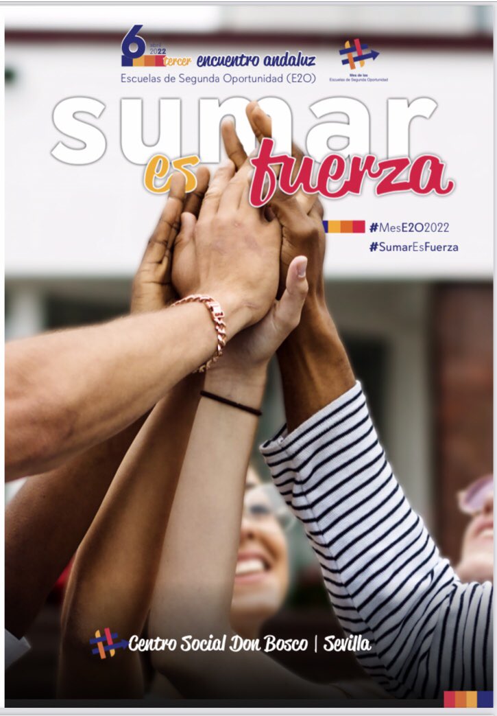 MeloTorres83's tweet photo. Todo listo para mañana. Día grande para las Escuelas de Segunda Oportunidad Andaluzas. Apostando por el futuro para los/as jóvenes y por los/as jóvenes para el futuro #MesE2O2022 #SumarEsFuerza #E2O @E2OEspana @funddonbosco @ArrabalAID @aNOESSO @AAlendoy @radioecca @EMETarcoiris https://t.co/e26KRVsIy8