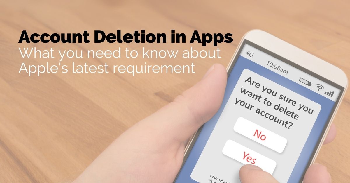 If you have an app on the App Store that allows users to create an account, then by June 30, 2022, users must be able to easily delete their account from within the app as well. 
@timbornholdt and Jenny break down Apple's latest requirement: https://t.co/FBsQifBIgi https://t.co/tUtowVnYq1