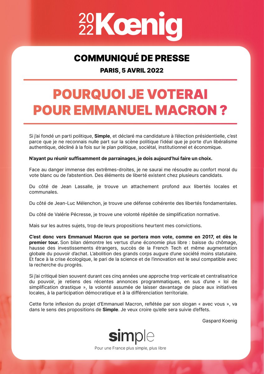 Pourquoi je voterai pour Emmanuel Macron ?