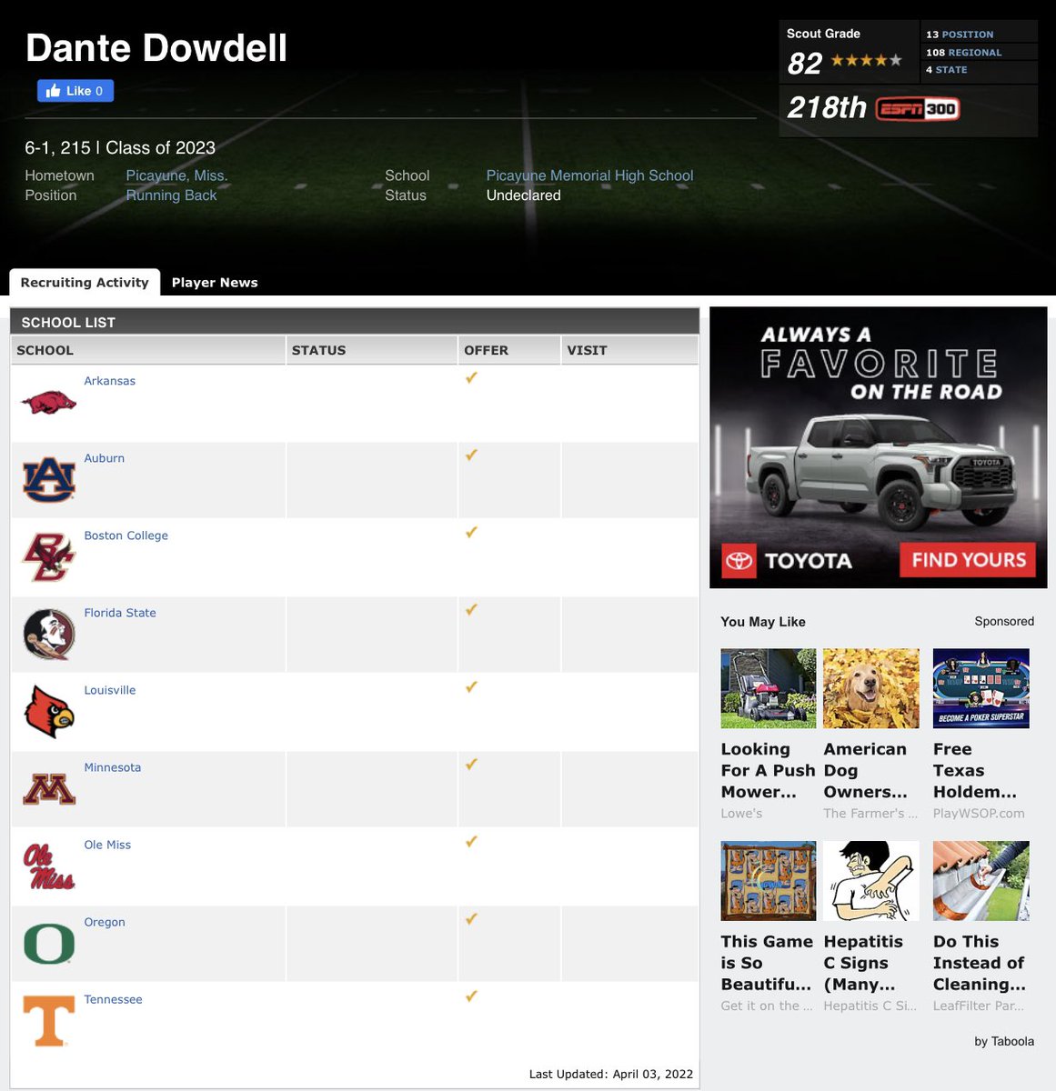 LawrencHopkins's tweet photo. 2023 ESPN 300 https://t.co/KyvXAdssqM. ππ½Congratulations to my son 4βοΈ @DanteDowdell for making the list. #218nat, #13pos, & #4state. @CoachMcCannERT @MacCorleone74 @StognerCody @samspiegs @TheUCReport @adamgorney @SWiltfong247 @ChadSimmons_ Congratulations to the other 4 from MS https://t.co/5CwzlRI03k
