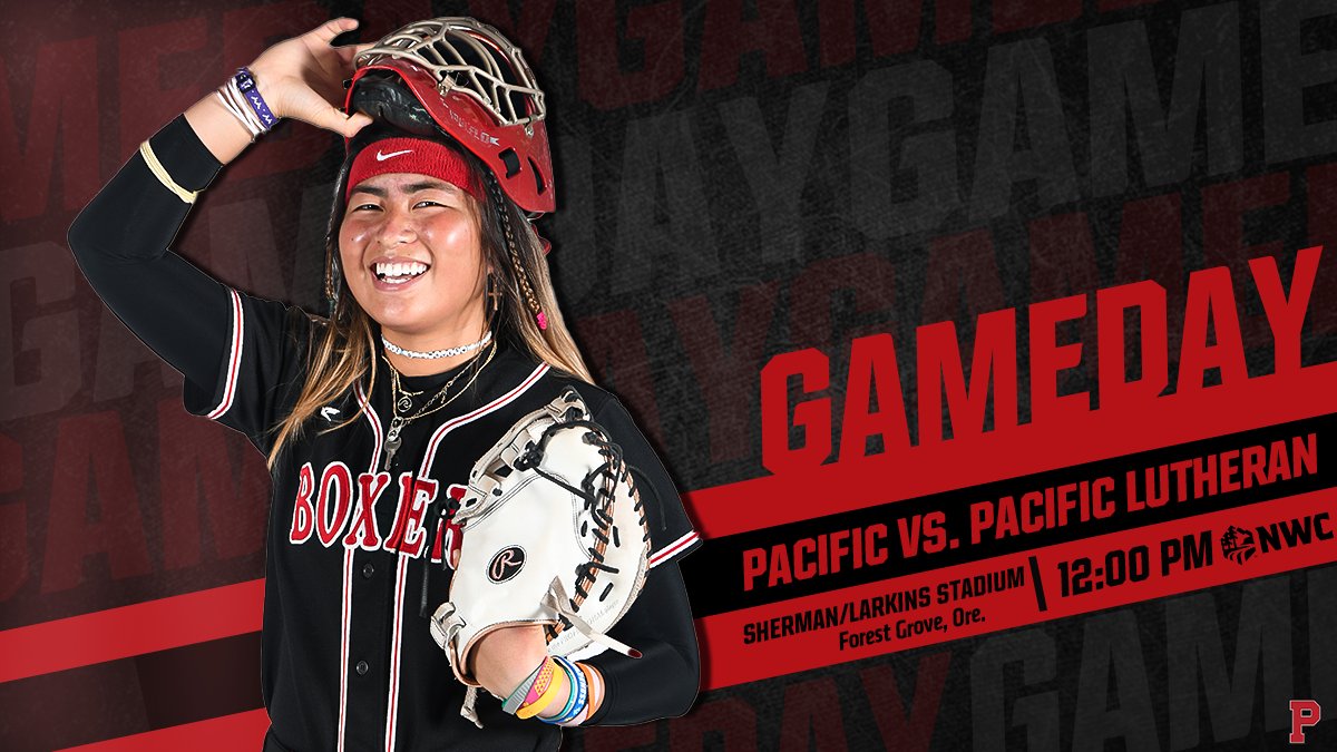 𝐆𝐀𝐌𝐄𝐃𝐀𝐘 🥎

<a href="/Boxer_Softball/">Pacific Softball</a> looks for back-to-back series victories.

🆚: <a href="/golutes/">PLU Athletics</a>
⏱️: 12:00 p.m.
📍: Sherman/Larkins Stadium
📊: bit.ly/35Hor10
📺: bit.ly/2ULAFAf

#GoBoxers