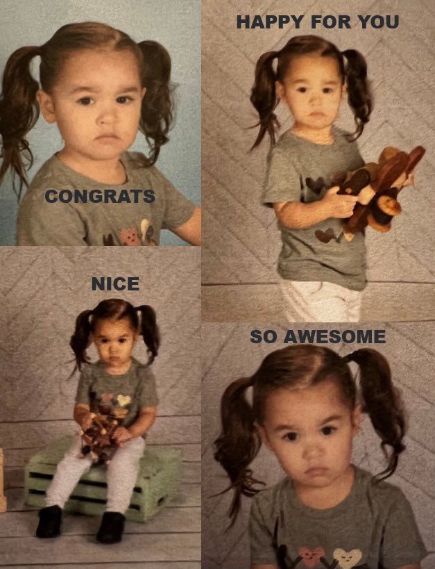 ryancsmith2222's tweet photo. Anyone else here ever have the urge to turn their daughter’s school pics into a meme?!?

Nobody: 

To all the @AzukiOfficial and @BoredApeYC owners out there. This one is for you 🍻 https://t.co/2yZ0zVyBi2