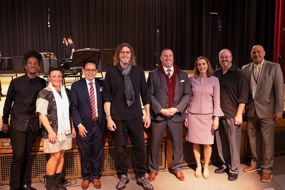 Last year,@LowellHigh's Music Department experienced a burst pipe, leaving thousands of dollars in equipment damaged. We're proud to have had the chance to help them rebuild. Today we got to see the rebuild in person as students returned to the stage with new instruments in hand!