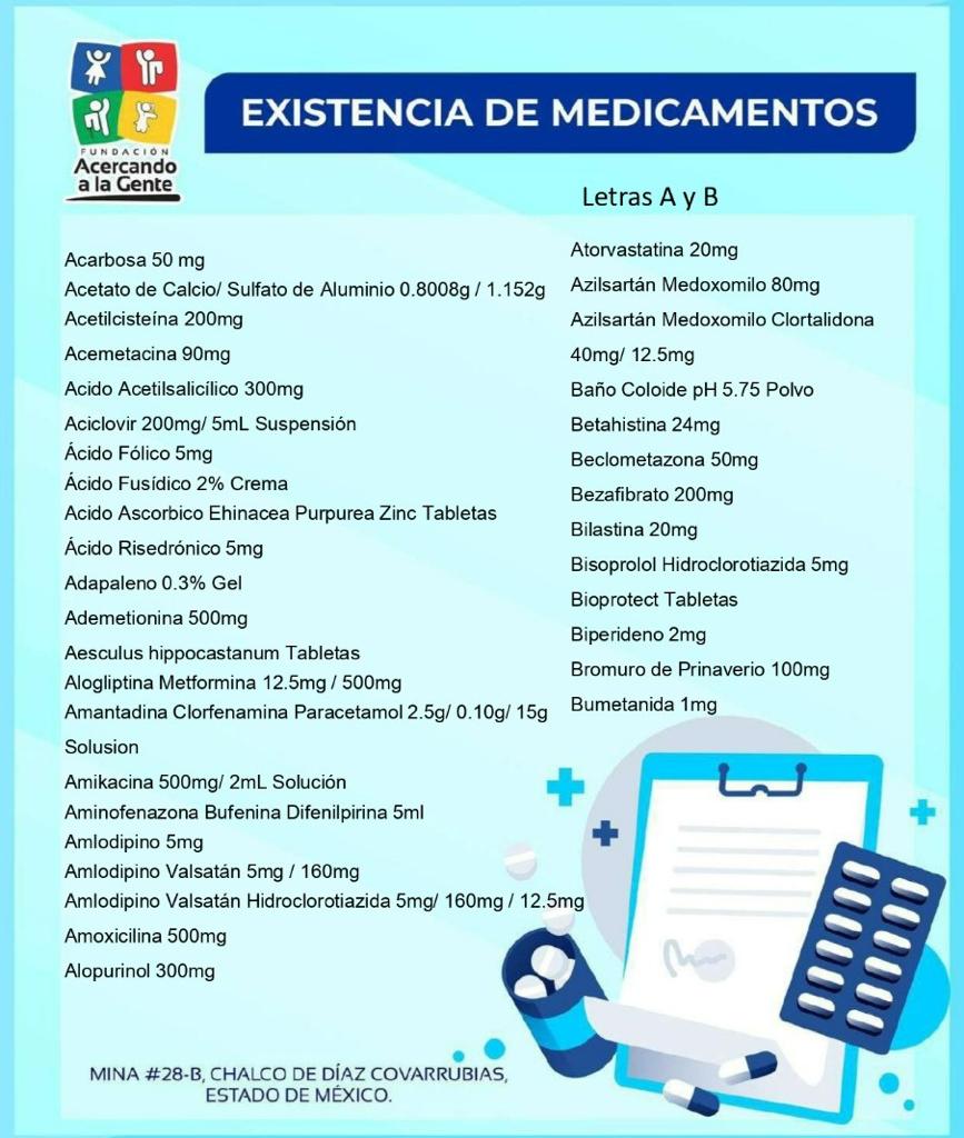Fund_Acercando's tweet photo. Esta semana contamos con el siguiente 𝗠𝗘𝗗𝗜𝗖𝗔𝗠𝗘𝗡𝗧𝗢 𝗚𝗥𝗔𝗧𝗨𝗜𝗧𝗢 💊👇🏻
Mayores informes al 55 59 73 39 38 o acude a nuestras oficinas ubicadas en calle Francisco Javier Mina #28 B, #Chalco, Centro. https://t.co/pp2aujtNAe