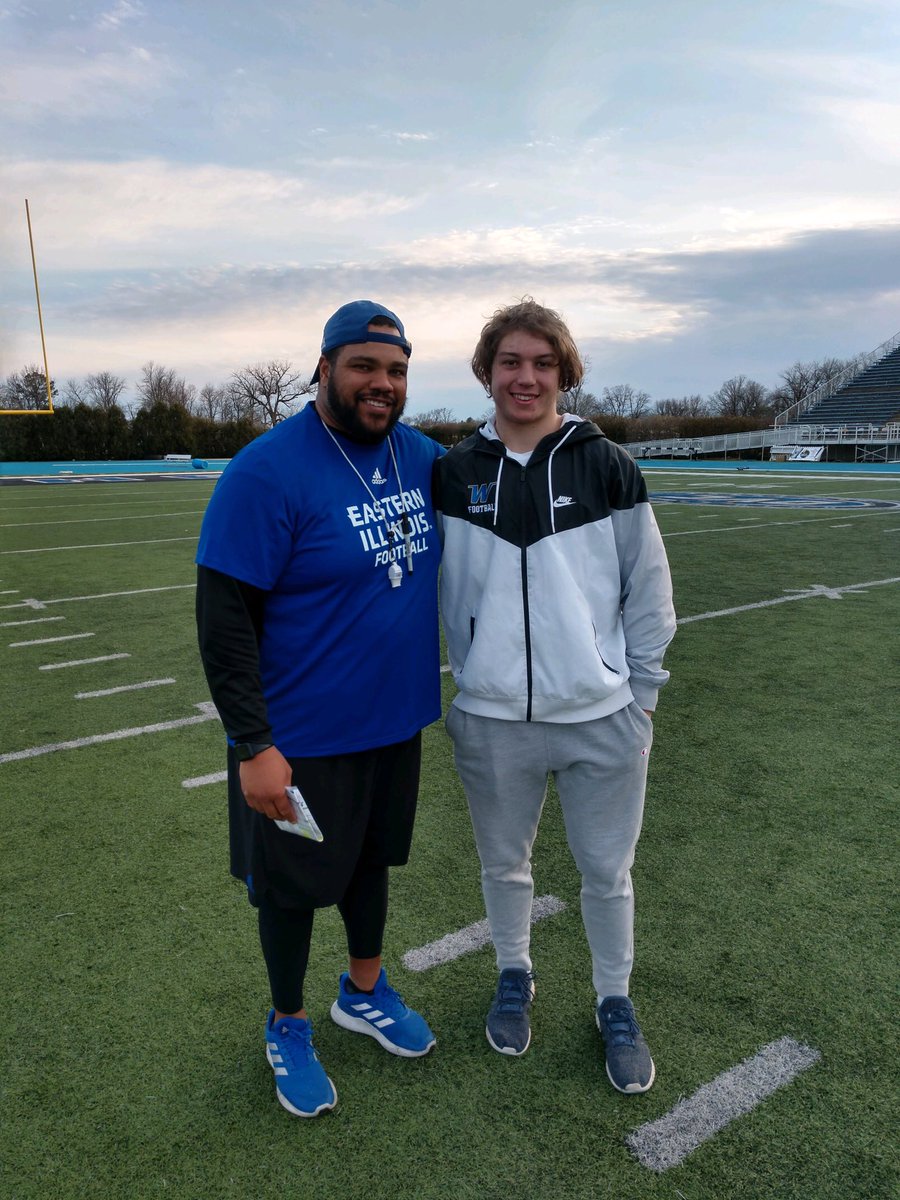 Great time at Eastern Illinois this past weekend! Thanks again <a href="/CoachMorris_/">Adam Morris</a>  and <a href="/FB_Coach_Wilk/">Chris Wilkerson</a> for the opportunity to watch the Panthers compete! @EIUPANTHERSMFB