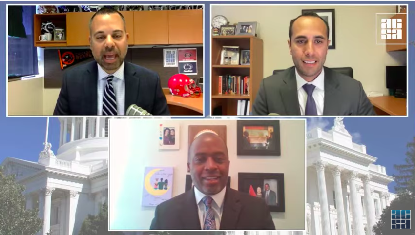 CADeptEd's tweet photo. Today, State Supt. @TonyThurmond provided the keynote at the @ACSA_info Legislative Action Days on how CA is transforming schools and highlighted key pieces of legislation he is co-sponsoring to support students, teachers and the educational workforce. https://t.co/1v6H622faY