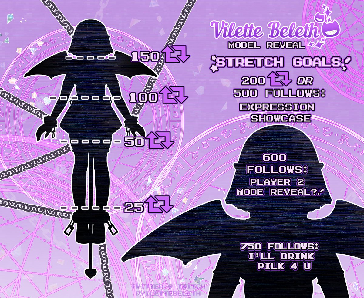💜⛓️ Model Reveal! ⛓️💜
Time to reveal my true form! Wait, I still need more love!? Please help me!
#ENVtuber #VTuberUprising