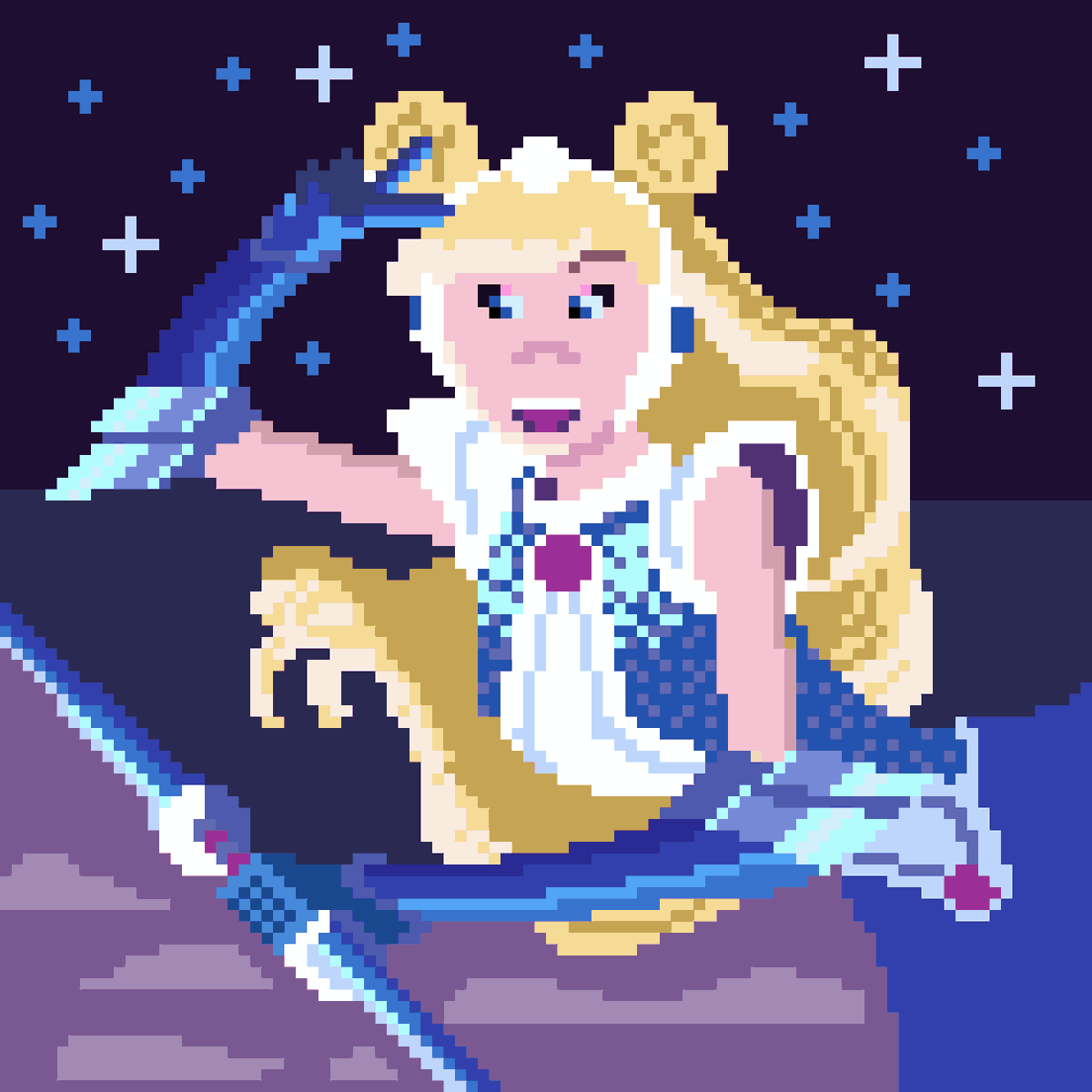 pxlnassim's tweet photo. BON ça commence ! 
Day 1/159
Lux Astro groove 🧙‍♀️ j'ai fait ce skin parce que c'est mon seul skin sur elle mdrrr mais je le trouve trop beau
hésitez par à RT et à like, ça aide beaucoup OwO 

#pixelart #lux #LeagueOfLegendsFanArt https://t.co/bH0qJzz4WU