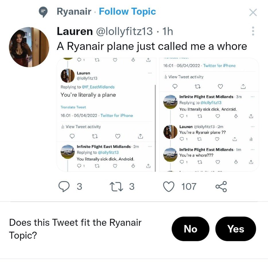 CharlieeNash's tweet photo. Does it fit the Ryanair topic? 😬😭😂 #ryanair https://t.co/ZF7NbhyO3k