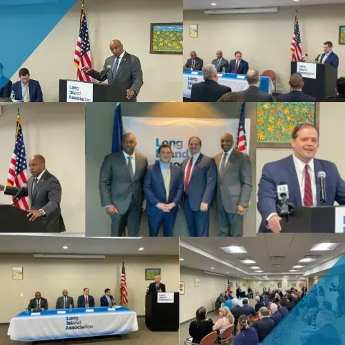 LongIslandAssoc's tweet photo. A safe Long Island is an economically prosperous one, and we thank @RayTierneyDA @DrToulonJr and @SCPDCOMMISH for discussing their priorities with the business community and how they collaborate with each other. 

Thank you also to @SteveBellone for joining us! https://t.co/o8zb7ZXhZO
