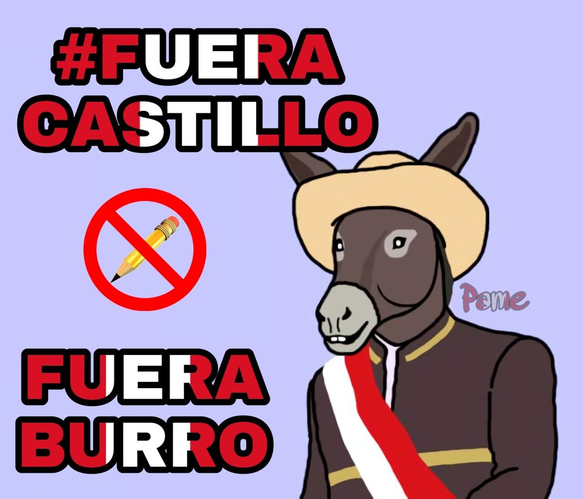 pUnKrAzIa's tweet photo. #FueraCastilloFueraYa #FuerraCastillo #FueraCastilloFueraYa #FueraCastilloPorDelincuente #FueraAsno https://t.co/SBa5C0PT9e
