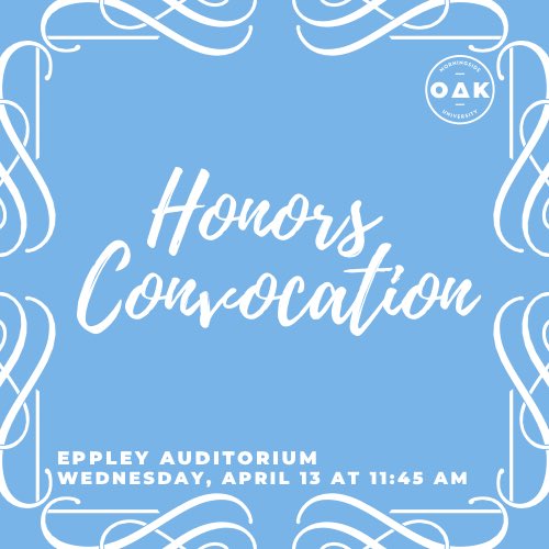 You’re invited to honors convocation, see who the awards go to, who the new ODK inductees are, and more!