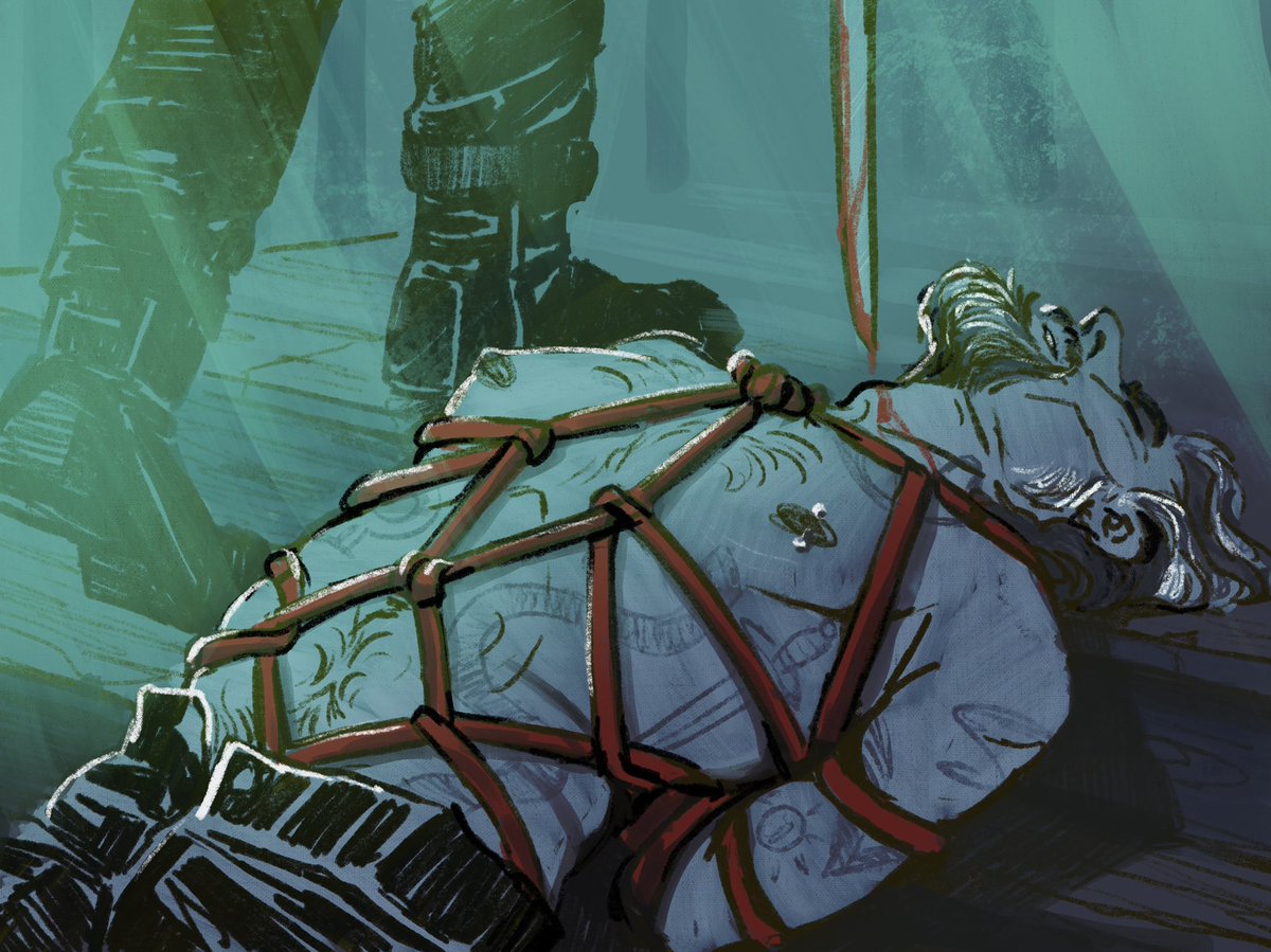 Cw: blood/bondage 

Izzy Hands is the type of freak that I find inspiring 😈👏 #ofmd #OurFlagMeansDeath #nsfw #izzyhands #blood #shibari