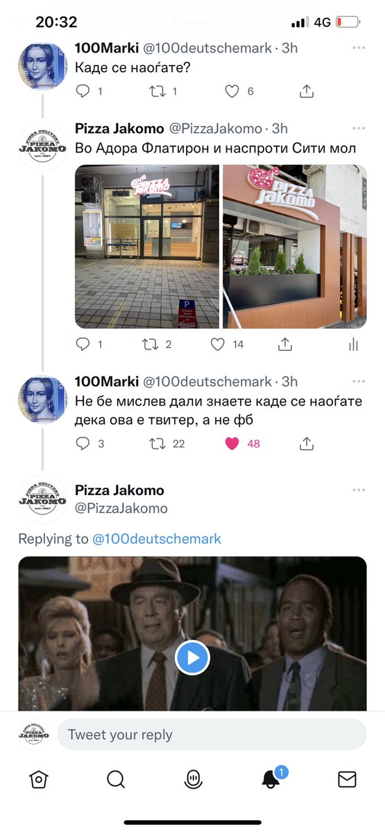 Ова е твитот на ⁦<a href="/100deutschemark/">100Marki</a>⁩ кој му донесе гратис фамилијарна Бјанка 👏🏻👏🏻👏🏻