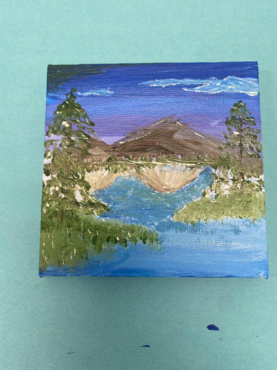NPGrizzlyLib's tweet photo. #tinycanvas painting in the library was so much fun during WIN time! We have some amazing artists. #wsdlibraries #paintinginthelibrary https://t.co/CRsmM1WBQk