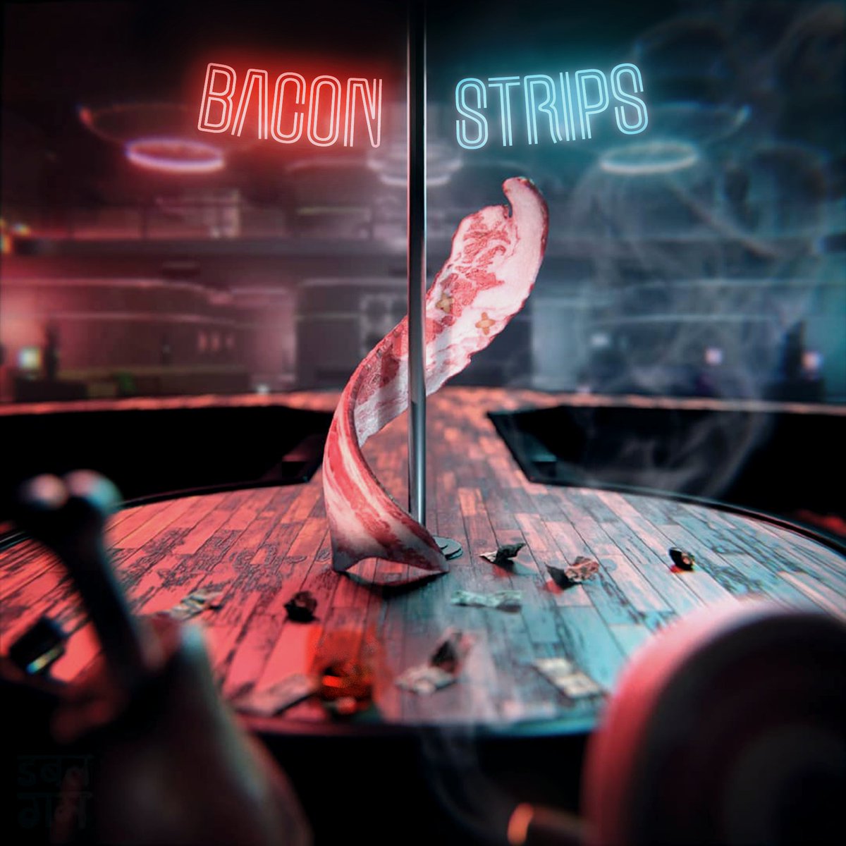 DoubleGum_'s tweet photo. My entry for @CorridorDigital Food Contest! 🐷
#b3d @razer @NVIDIACreators https://t.co/q9xVTeKVER